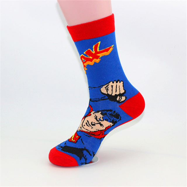 Super Hero Cartoon Socks