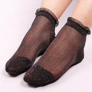 Sparkly Silk Creative Socks