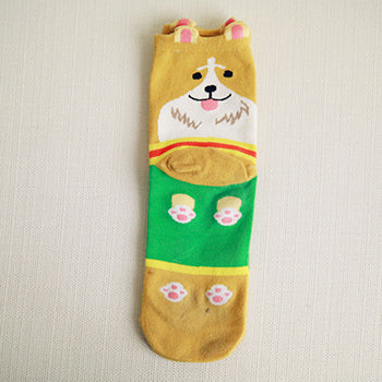 5 Pack Animal Dog Socks